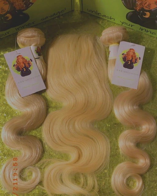 Body wave bundles #613 (Platinum Blonde)