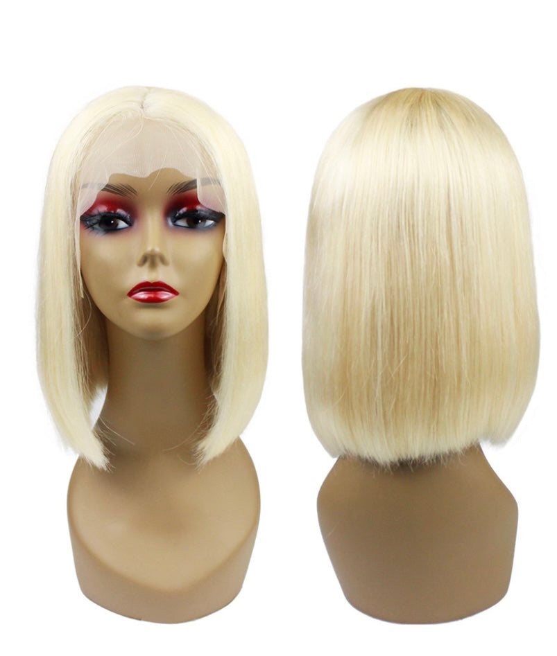 "PLATINUM BLONDE" HD BOB WIG