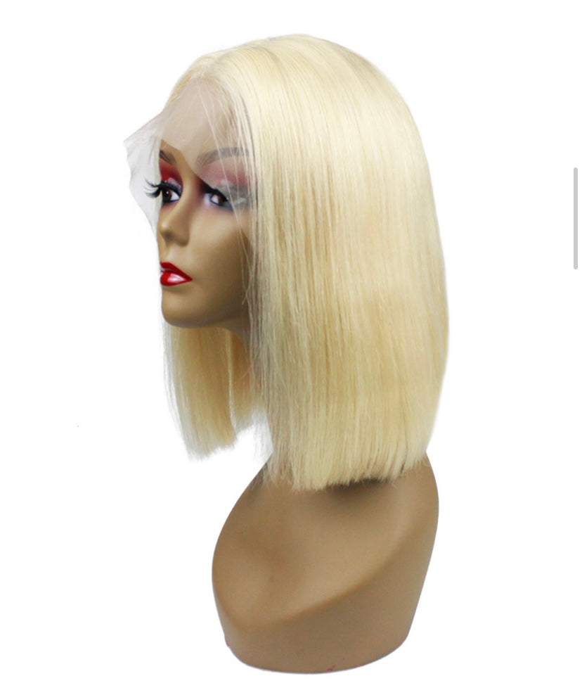"PLATINUM BLONDE" HD BOB WIG