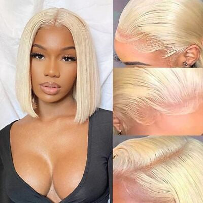 "PLATINUM BLONDE" HD BOB WIG