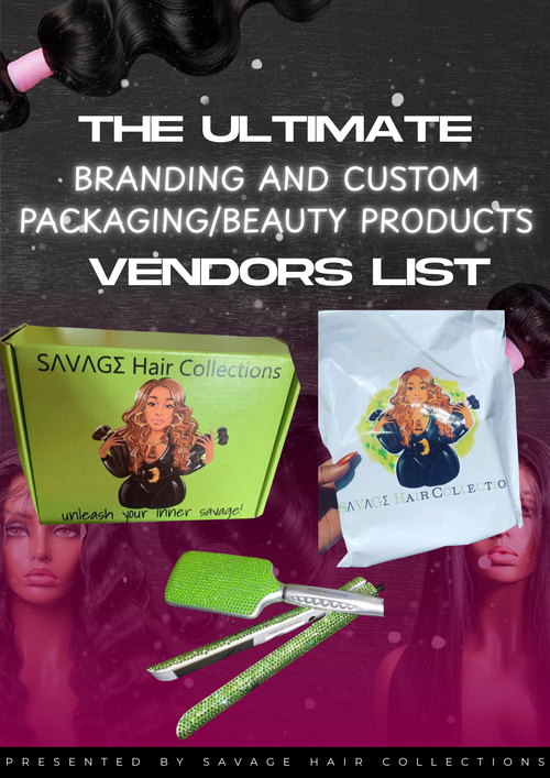 BEAUTY PRODUCTS/ CUSTOM PACKAGING VENDOR LIST