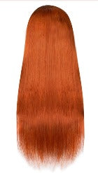 Savage Orange Ginger Transparent Raw lace Wig
