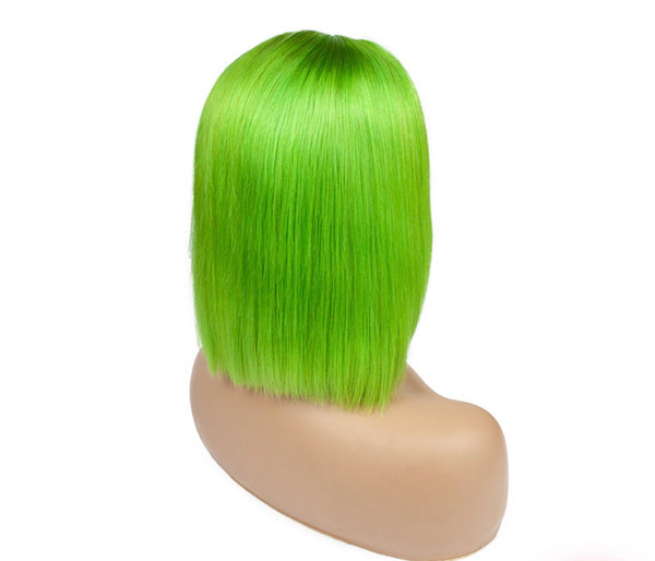 Savage Grass Green Bob Front Lace Wig
